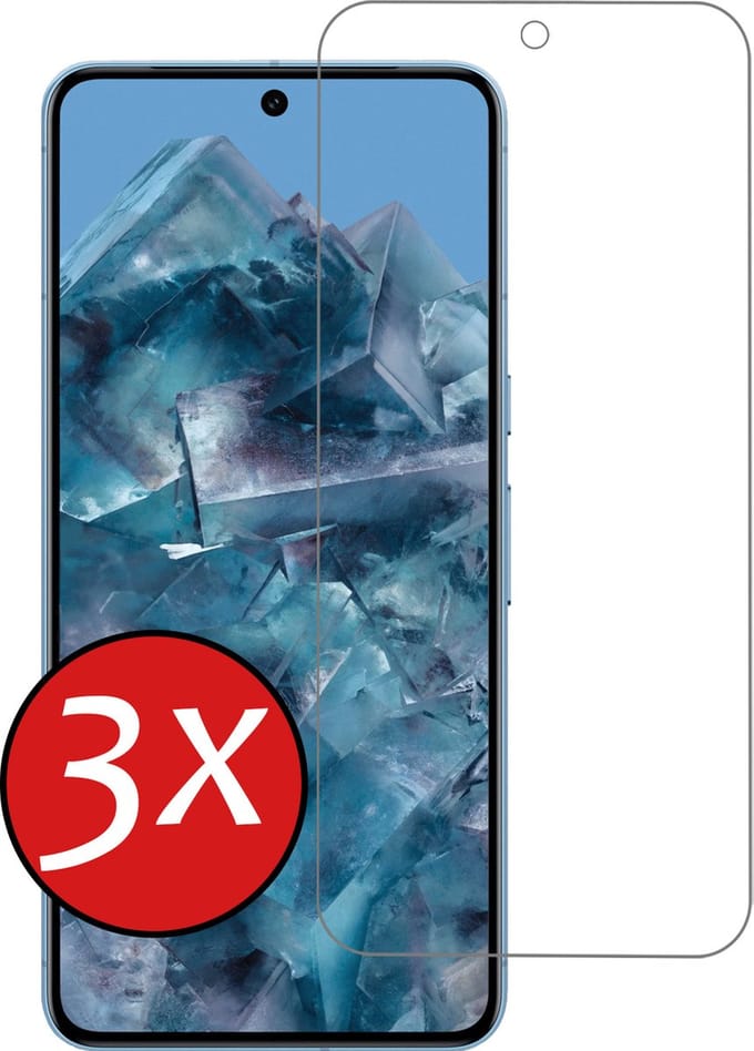 Screenprotector - 3 Stuks - Geschikt voor Google Pixel 8 Pro - Extra Sterk - Beschermglas - Gehard Glas - Tempered Glass - Screen Protector