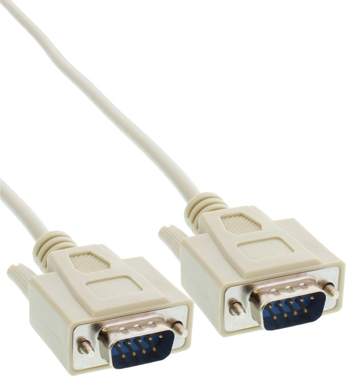 Premium seriële RS232 kabel 9-pins SUB-D (m) - 9-pins SUB-D (m) / gegoten connectoren - 2 meter