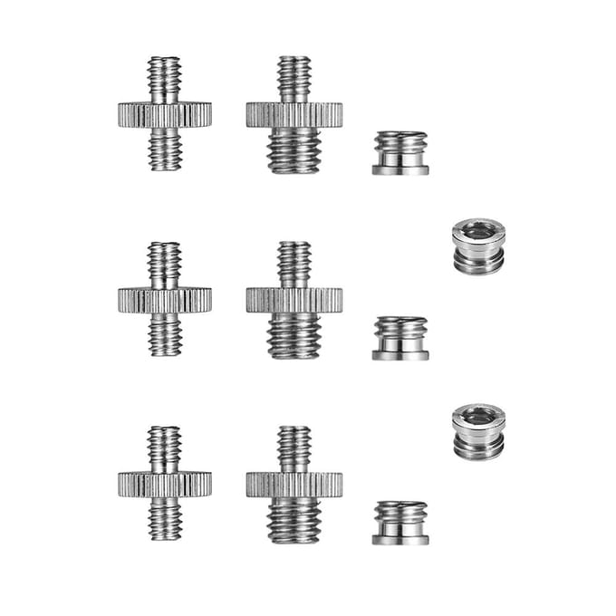 1 4  20 en 3 8  16 Schroefdraad Adapter Montage Set Reducer Bus Converter voor Camera Statief Monopod Balhoofd Licht gray