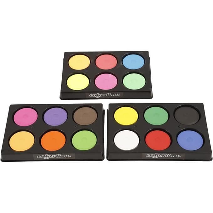Waterverf in palet, d: 44 mm, 1 set