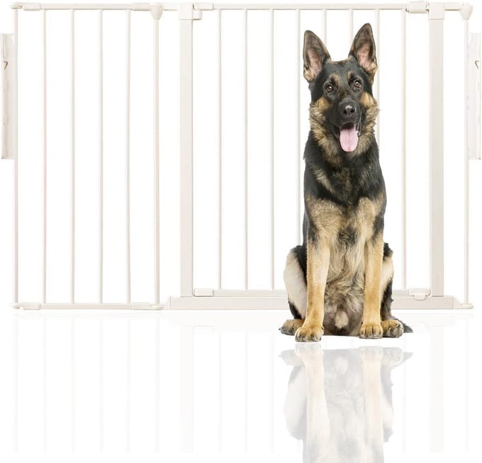 Bettacare Hondenhek Meerdere Panelen, Tot 128cm Breed, Wit, 70cm H