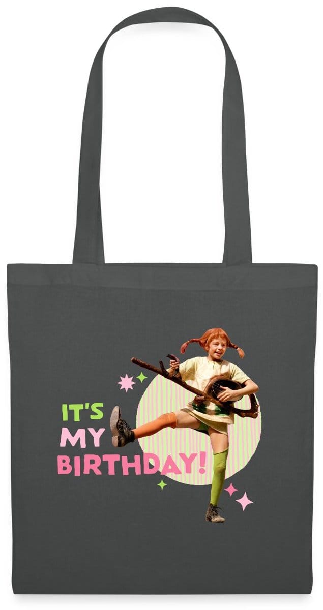 Pippi Langkous It's My Birthday Tas Van Stof Schoudertas