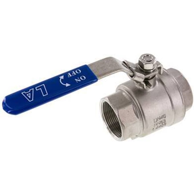 G1-1/2'' 2-Weg Kogelkraan RVS PTFE 63 bar - BL2SM - BL2SM-112