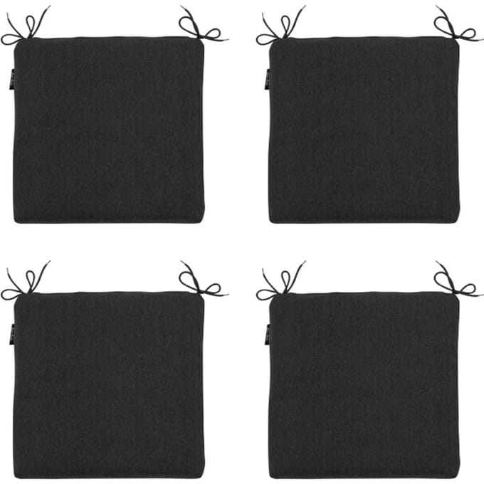Madison - Zitkussen Black canvas eco+ - Ca. 40x40 cm - Set van 4