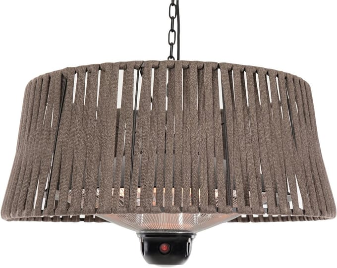 Hangende Verwarmer - Terraskachel - Terras Verwarmen - Instelbare Warmtestanden - 15 m² - Bruin