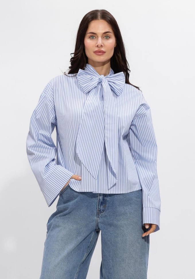 Minus Msskye Shirt Dames - Jurken - Lichtblauw - Maat 36
