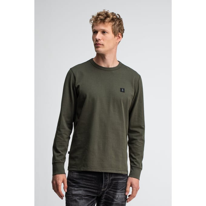 Butcher of Blue Army Tee Ls Mocha Brown Taglia: S | Magliette basic Outlet | Uomo | Marrone