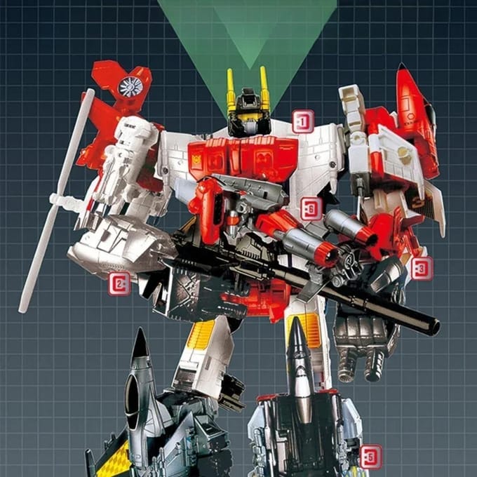 HZX Cool G1 Superion Robot Vliegtuig IDW 5-in-1 Devastator Bruticus Actiefiguur Speelgoed Combiner Transformatie Vervorming Cadeau