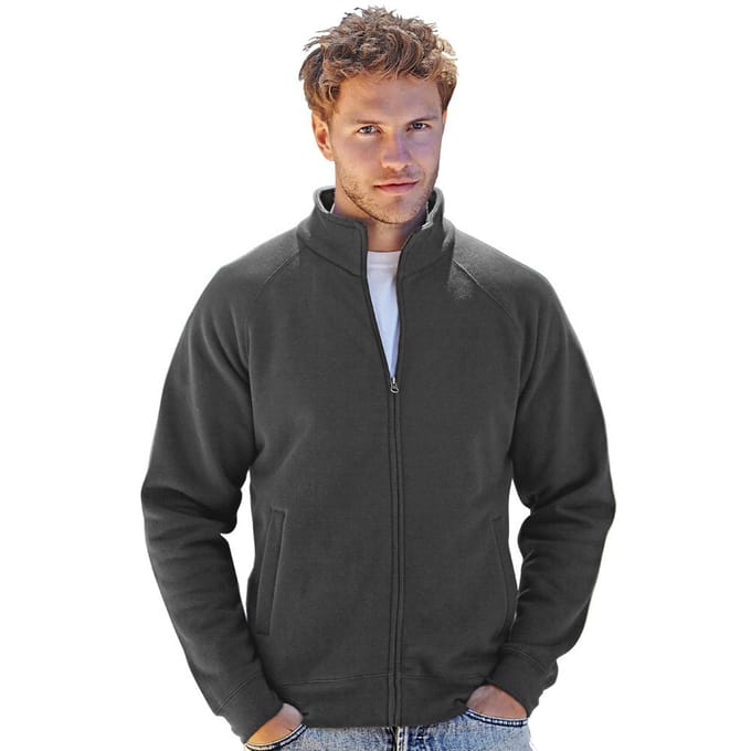 Fruit Of The Loom Heren Premium 70/30 Sweatshirt Met Volledige Ritssluiting (Licht Graphite)