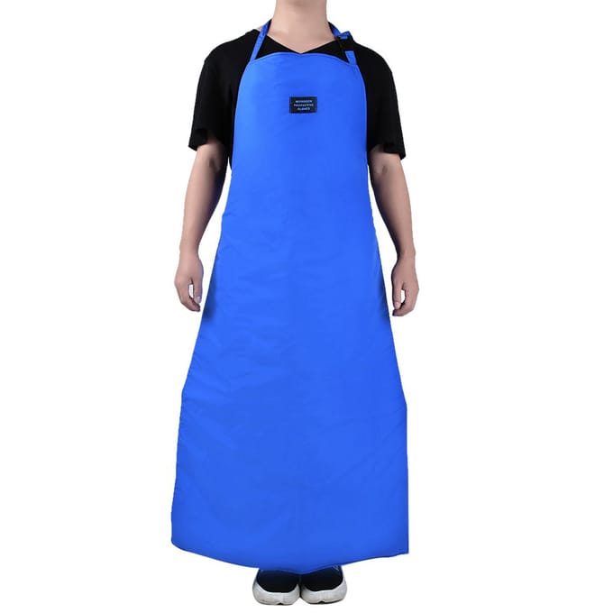 Veiligheid CryO Schort Cryogeen Ultra Lage Temperatuur Schort Stikstof Beschermend Blauw(110*70cm) blue