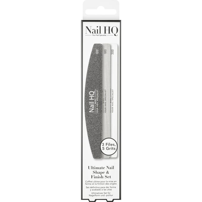 Nail HQ Ultimate Nail Shape &amp; Finish Set 3 st