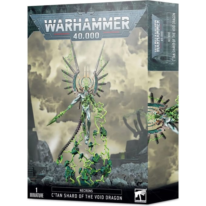 Beeldje Games Workshop Warhammer 40k - Necron Echarde C'Tan du Dragon du Néant
