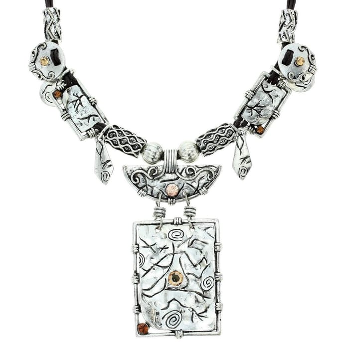 Behave - Dames Ketting - Artistieke Hanger - Statement Look - 39+8,5 cm