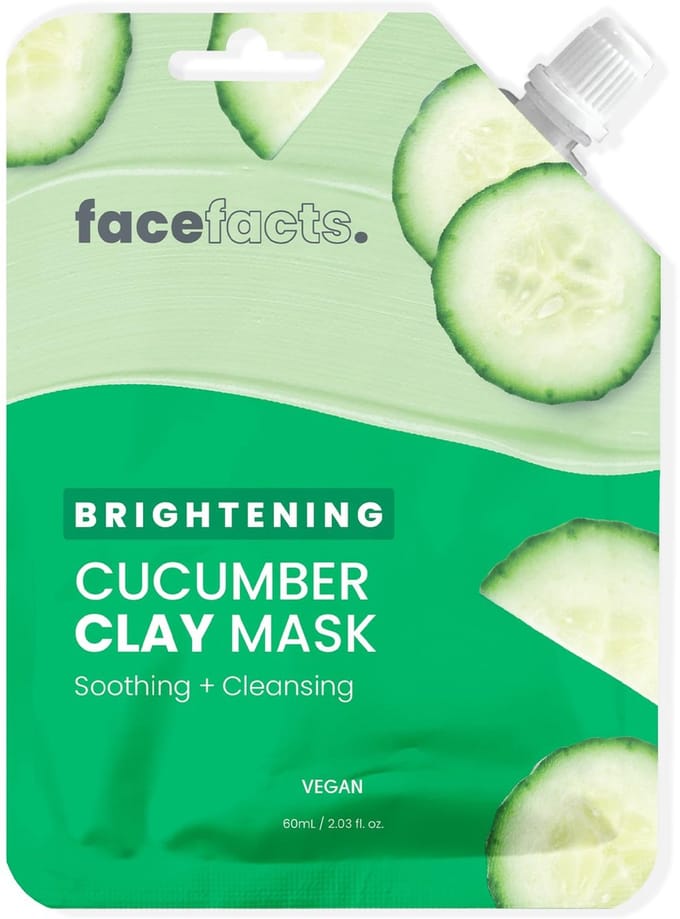 Face Facts | Brightening Cucumber Clay Mask - 60ml - Vegan
