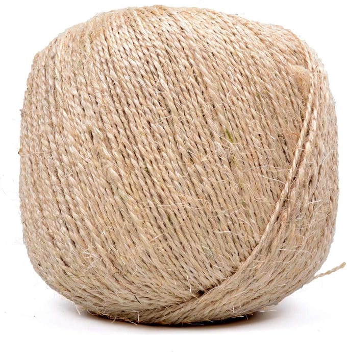 Sisal touw 2/600 - bindtouw 2 draads - 2.5kg ( 2-3mm / 750mtr)