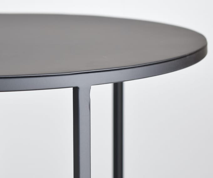 LOFT42 Elvy Set Bijzettafels Rond - Zwart - Ø49x52