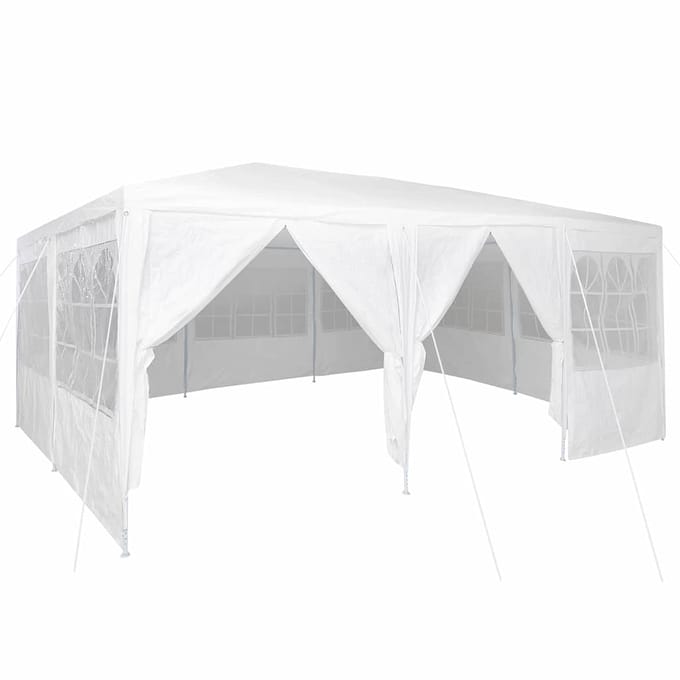 vidaXL - Partytent - Wit - 600 - x - 400 - x - 266 - cm - Polyetheen
