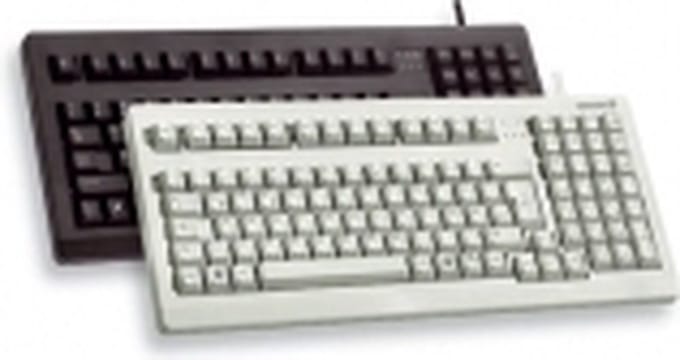 CHERRY 19" compact PC keyboard G80-1800 FR toetsenbord USB + PS/2 AZERTY Grijs