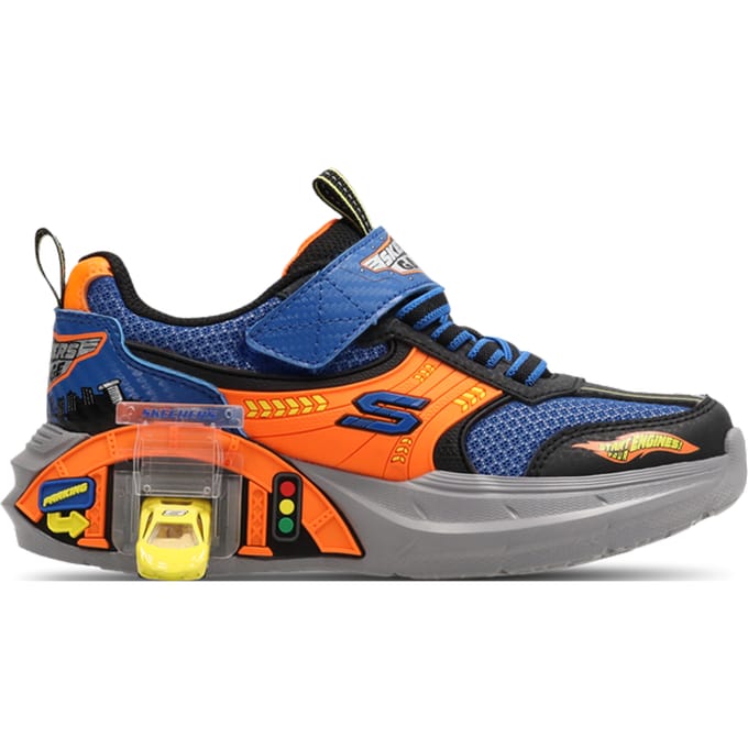 Skechers Garage Peuterschoenen - Zwart - Maat 34 - Plastic