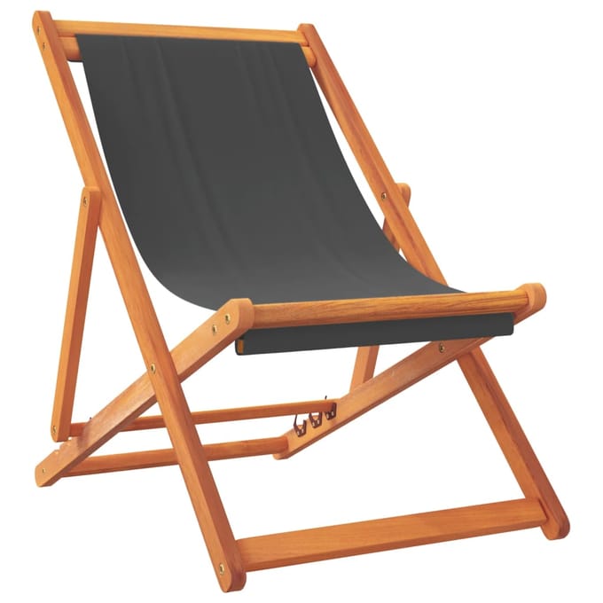 vidaXL - Opklapbare - stoelen, - 2 - stuks, - grijze - stof