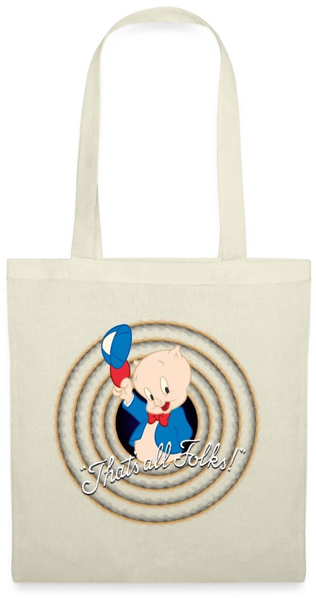 Looney Tunes Porky Pig Tas Van Stof Schoudertas