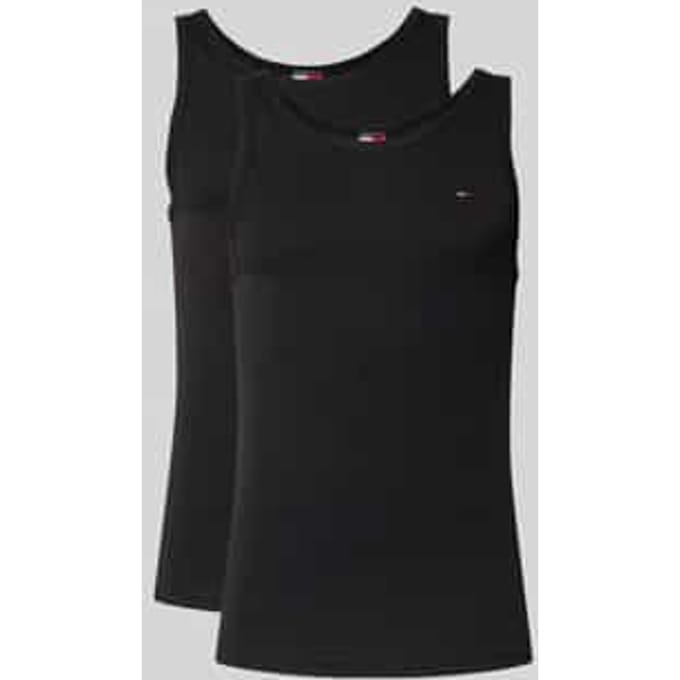 slim fit tank top van zuivere katoen in set van 2