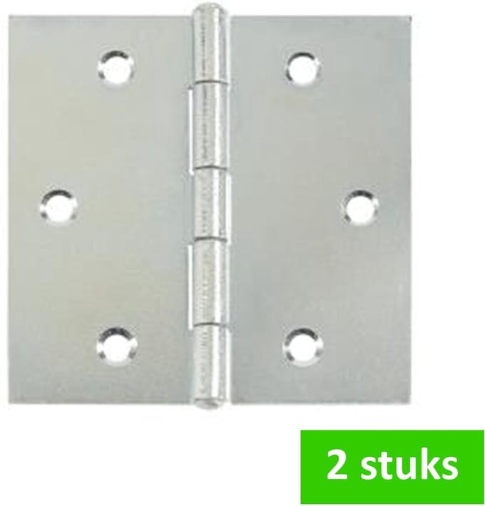 i-FIX scharnier met vaste pen | 50 x 50 mm | verzinkt | 2 STUKS