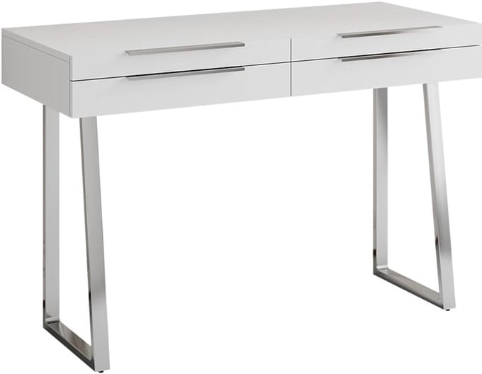 Moderne Opmaaktafel Wit met 4 Laden - Ideaal voor Slaapkamer
