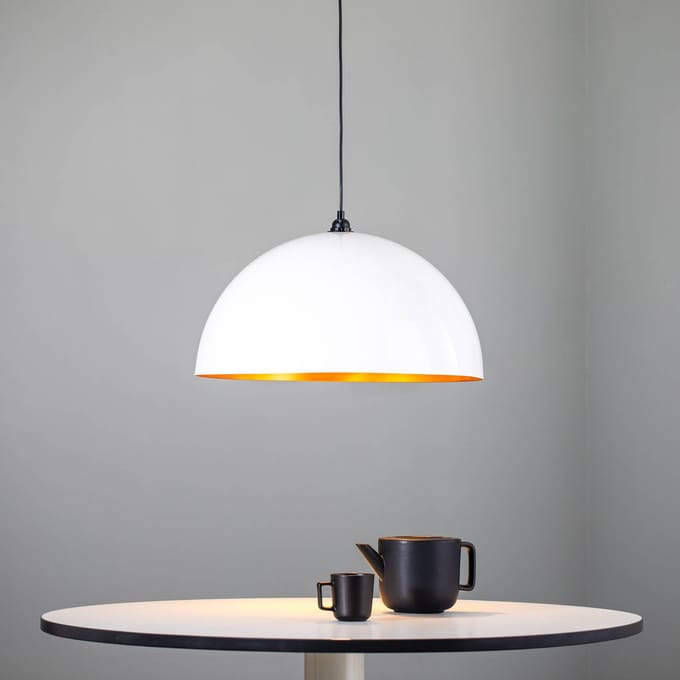 Opviq Berceste 236-S hanglamp Ø60cm wit/goud