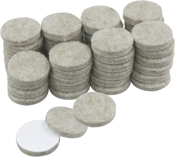 Viltpads 25 mm - 48 stuks voor meubelbescherming
