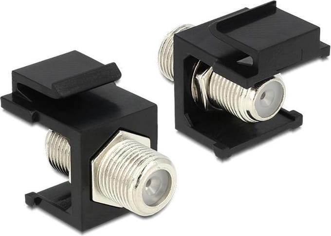 Keystone F-connector module zwart