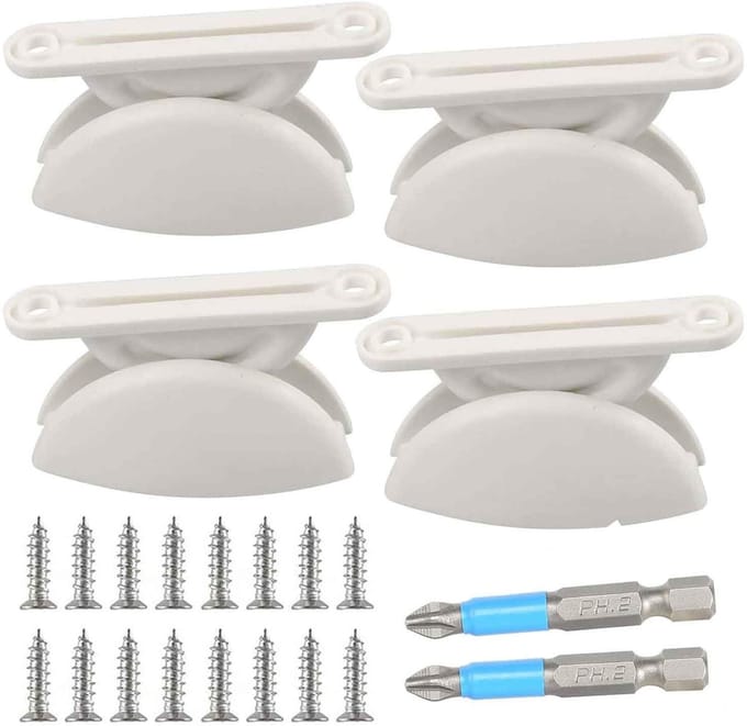 Dailygoods- Deurstoppers 4 Stuks - Caravan Deurstopper - Deurvastzetter - Antislip - Schokbestendig - Duurzaam ABS