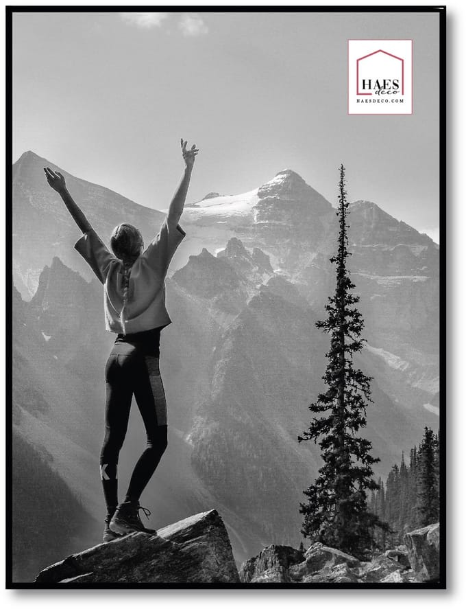 HAES DECO - Kunststof fotolijst 60x80 zwart Easy Frame - EF19B