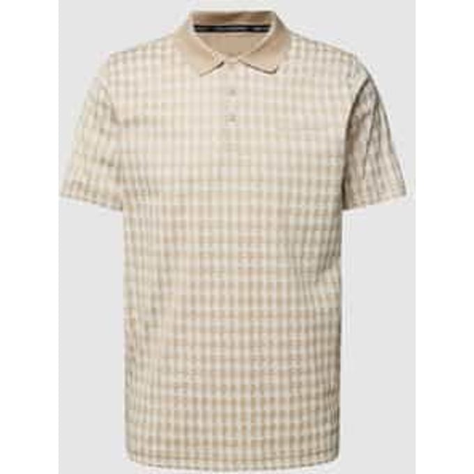 Regular fit poloshirt met all-over motief