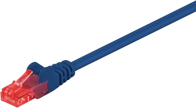 CAT6 UTP 0,50m blauw - CCA