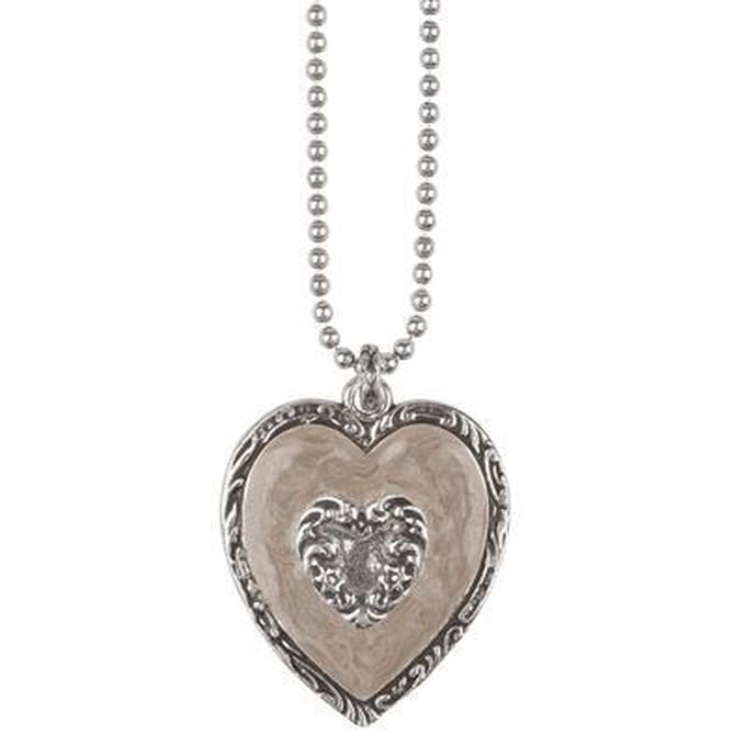 Dolce Luna Heart Ketting bruin