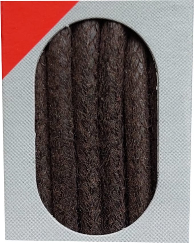 Bob Veter - Donker Bruin - Dik Rond - Wax - Lengte 120 cm - Dikte 4 mm - Schoenveter