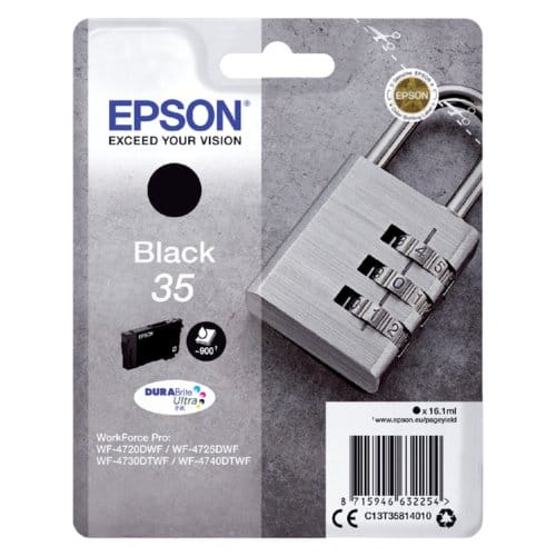 Epson T3581 nr. 35 inktcartridge zwart (origineel)