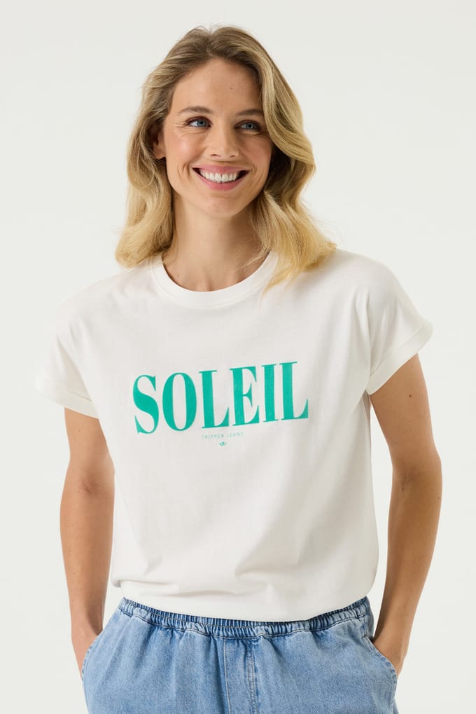 Tripper t-shirt gebroken wit