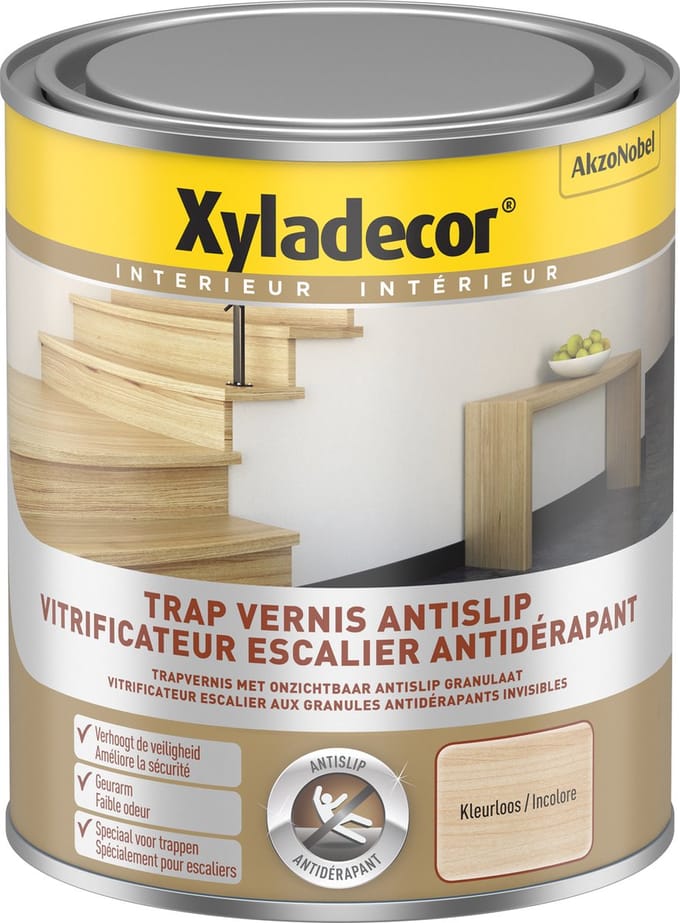 Xyladecor - Trap Vernis Antislip - Kleurloos - 0,75 L