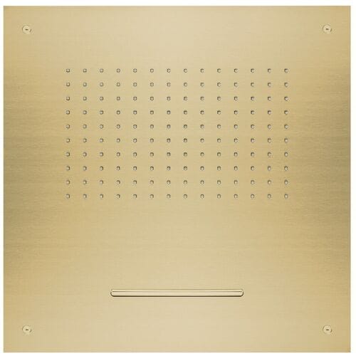 Herzbach DESIGN iX PVD Recessed ceiling rain shower Multifunction 2 square 50 x 50 cm 21.650200.2.41