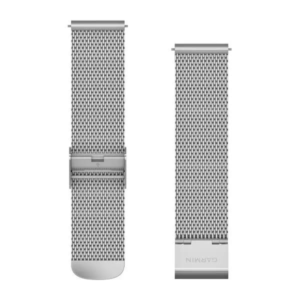 Garmin Quick Release Horlogebandje Milaan - 20mm Polsbandje - Wearablebandje - Zilver