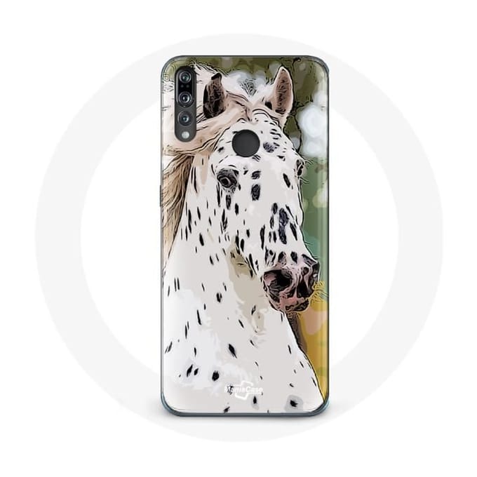 Coque - Appaloosa - Huawei P30 Lite - Souple - Protection - Cheval Blanc