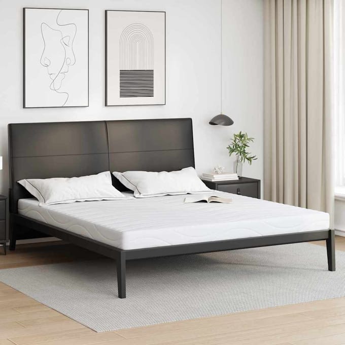 vidaXL - Matras - Medium - 200 - x - 200 - cm - Wit