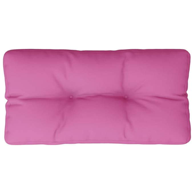 vidaXL - Palletkussen - 70x40x12 - cm - stof - roze