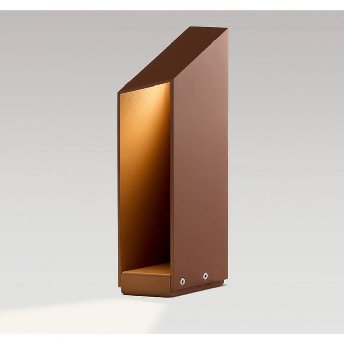 MARSET LED sokkellamp Domus hoogte 37 cm roestkleurig aluminium