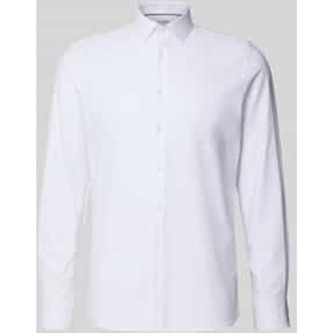OLYMP 24/7 Level 5 body fit overhemd - twill - wit - Strijkvriendelijk - Boordmaat: 42