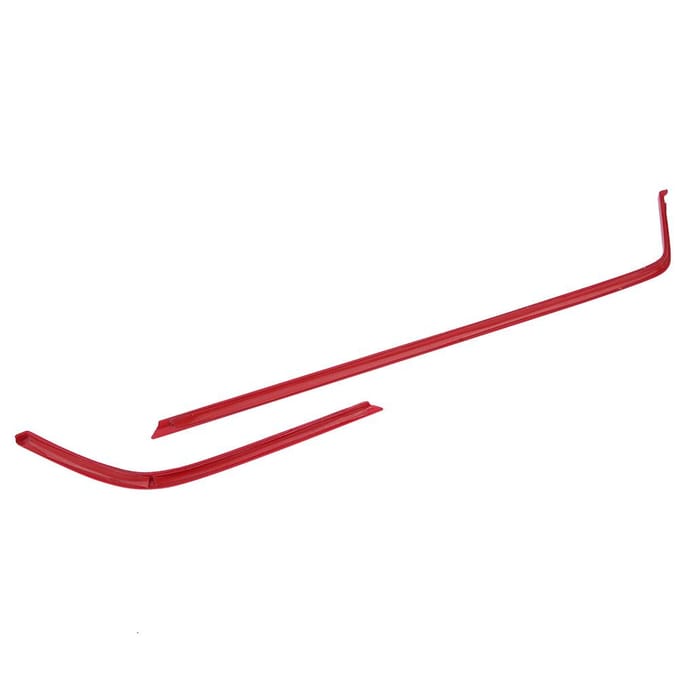 2 pièces de garniture de cadre de sortie d'air de voiture en ABS rouge pour Civic 10th 2016 ?2018 red