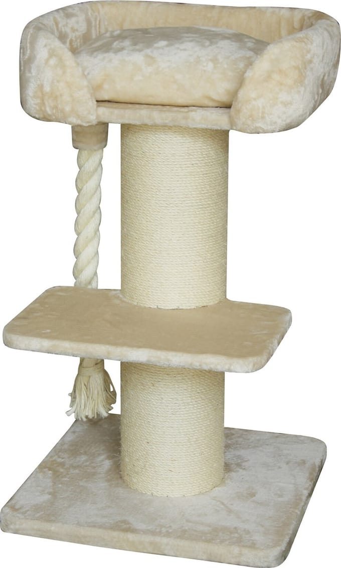 Quapas - Krabpaal -Ruffles - katten krabpaal - groot - maine coon - boskat - Beige