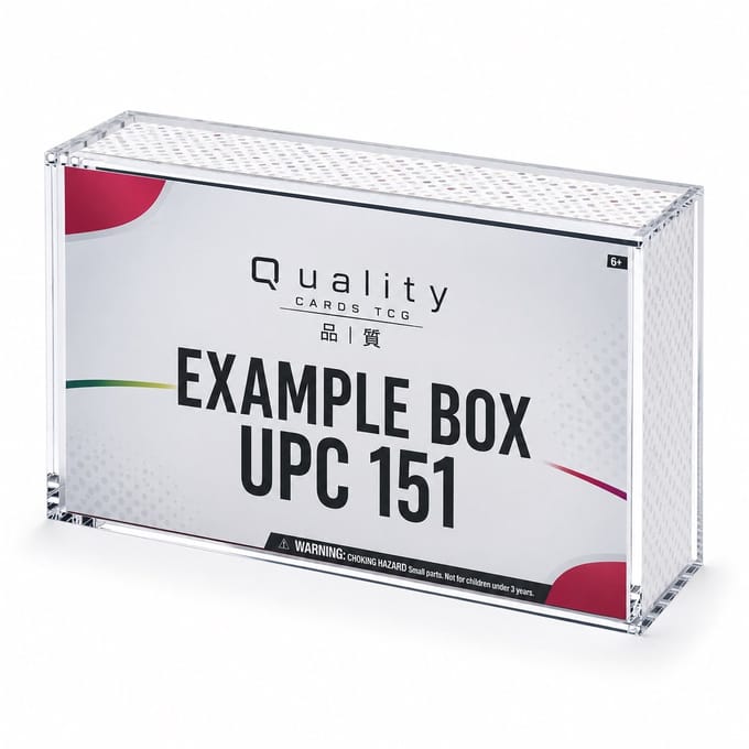 Magnetic Acryl / Acrylic Case for 151 Ultra Premium Collection Box (UPC)